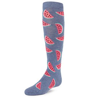 Fruity Fun Watermelon Girls Cotton Blend Knee-high Socks