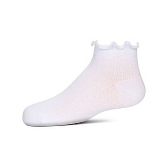 Girls' Colored Ruffle Anklet Socks