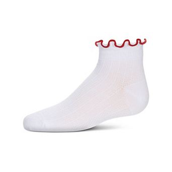 Girls' Colored Ruffle Anklet Socks