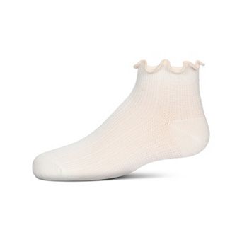 Girls' Colored Ruffle Anklet Socks