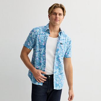 Men's Matix 2 pc Short Sleeve Button-Down Shirt & Tank Top Set