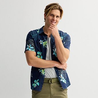 Men's Matix 2 pc Short Sleeve Button-Down Shirt & Tank Top Set