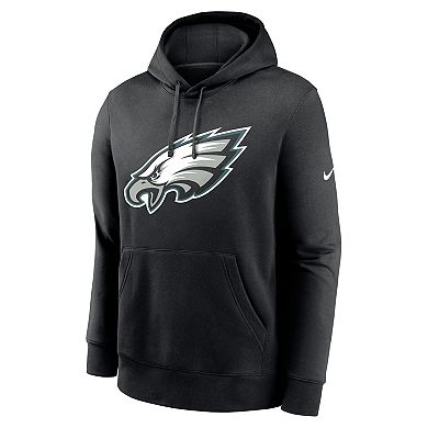 Men's Nike Black Philadelphia Eagles Club Logo Pullover Hoodie