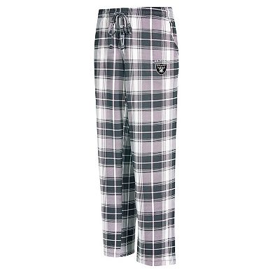 Women's Concepts Sport Black Las Vegas Raiders Ashford Plaid Knit Pants