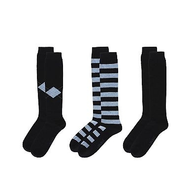 Girl's 3 Pack Soft Stripe Knee High Socks