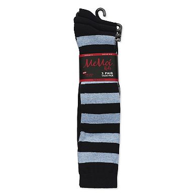 Girl's 3 Pack Soft Stripe Knee High Socks