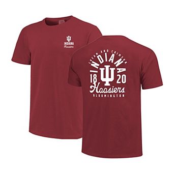 Men's Crimson Indiana Hoosiers Comfort Colors Mascot Overlay T-Shirt