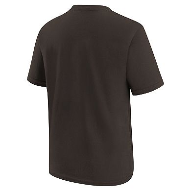 Youth Nike Brown Cleveland Browns Logo T-Shirt