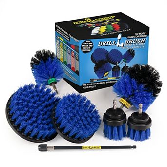 Ultimate Boat Cleaning Kit With 7 Inch Extension - Pool Accessories - Drill Brush - Carpet Cleaner