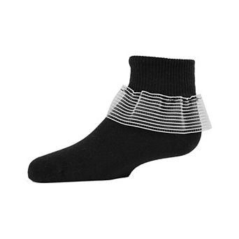 Far Out Girls Cotton Blend Lade Ruffle Socks