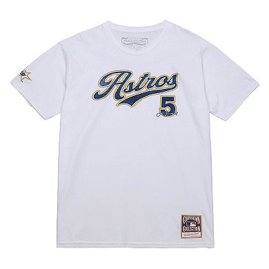 Men's Mitchell & Ness Jeff Bagwell White Houston Astros Cooperstown Collection Player T-Shirt