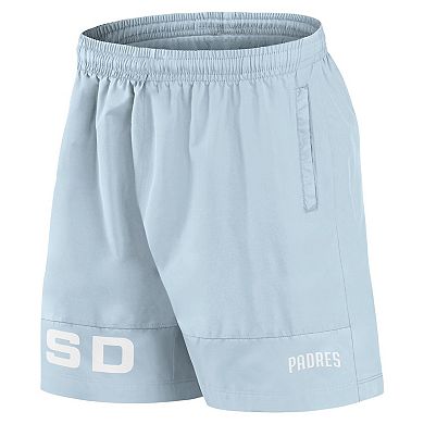 Men's Fanatics Light Blue San Diego Padres Elements Swim Shorts