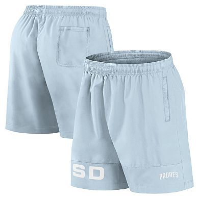 Men's Fanatics Light Blue San Diego Padres Elements Swim Shorts