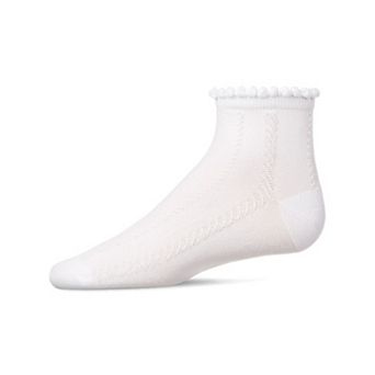 Girls' Rope Stitch Anklet Socks