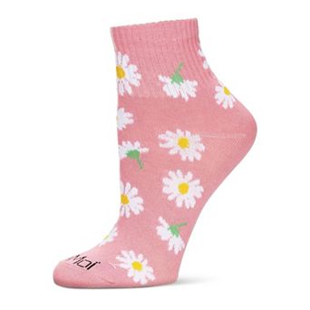 Women's Multi-daisies Athletic Quarter Socks