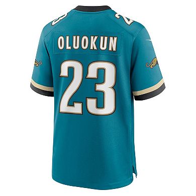 Men's Nike Foye Oluokun Teal Jacksonville Jaguars Prowler Throwback Player Game Jersey
