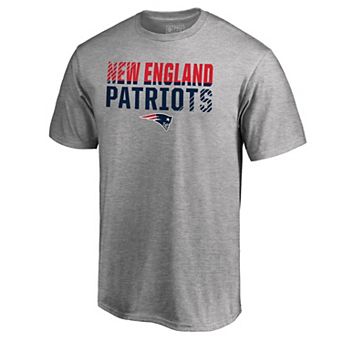 Men's Ash New England Patriots Iconic Collection Fade Out T-Shirt