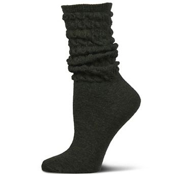 Women's Contessa Loose Knit Slub Extended Crew Socks
