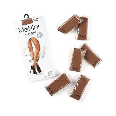 Women's 6 Pair Pack All Day Sheer Knee High Socks