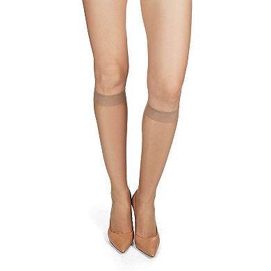 Women's 3 Pack Silky Sheer Knee High Socks