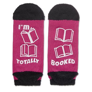 Women's I'm Totally Booked Non-skid Low Cut Socks