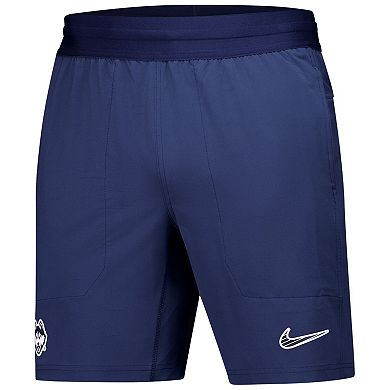 Men's Nike Navy UConn Huskies 2024/25 Sideline Performance Woven Shorts
