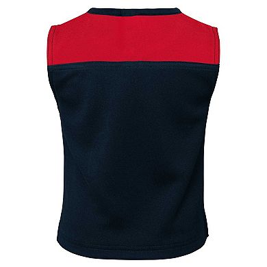 Girls Preschool Navy Houston Texans Spirit Cheerleader Two-Piece Set with Bloomers