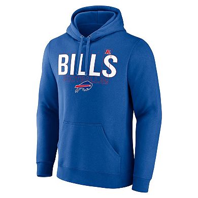 Men's Fanatics Royal Buffalo Bills Pylon Outline Pullover Hoodie