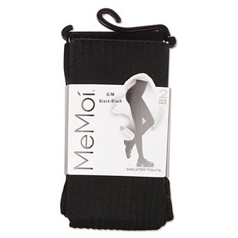 Women's 2 Pair Pack Rib/solid Sweater Tights