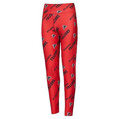 Women's Concepts Sport Red Atlanta Falcons Breakthrough Allover Print Knit Leggings