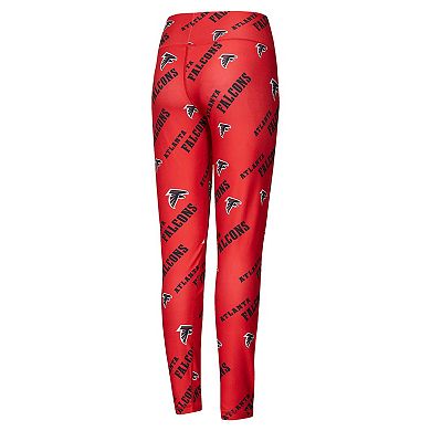 Women's Concepts Sport Red Atlanta Falcons Breakthrough Allover Print Knit Leggings