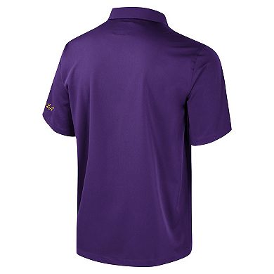 Men's Colosseum Purple LSU Tigers Strike Bowling Button-Up Shirt