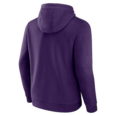 Men's Fanatics Purple Baltimore Ravens Pylon Outline Pullover Hoodie