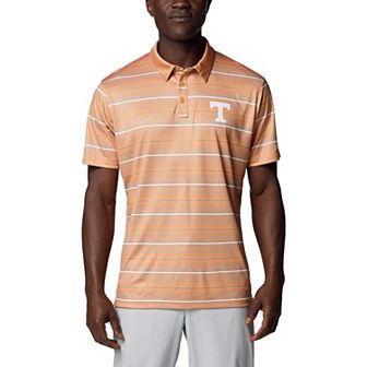 Men's Columbia Tennessee Orange Tennessee Volunteers PFG Super Terminal Tackle�� Omni-Shade�� Stripe Polo