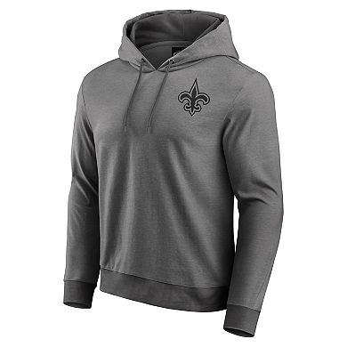 Men's Darius Rucker Collection by Fanatics Black New Orleans Saints Tonal Knit Pullover Hoodie