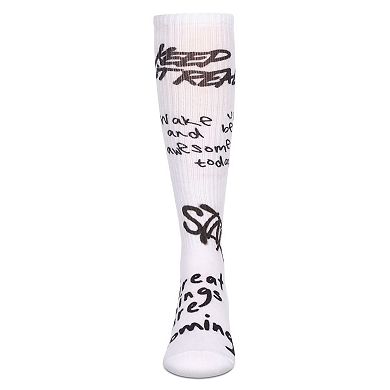 Girls' Graffiti Knee High Socks