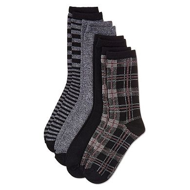 Women's 4 Pair Pack Plaid Buttersoft Crew Socks