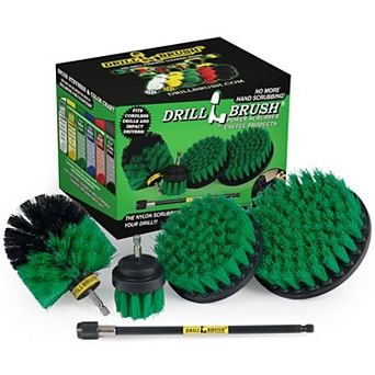 Spin Brush Kit For Tile, Counter-tops, Stove, Oven, Sink, Can, Floors - Cast Iron, Pots And Pans