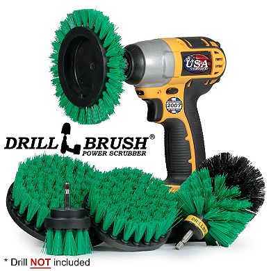 Kitchen Scrub Brush Medium Stiffness Kit - Oven Cleaning Drill Attachment - Stove Cleaning Brush