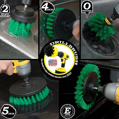 Kitchen Scrub Brush Medium Stiffness Kit - Oven Cleaning Drill Attachment - Stove Cleaning Brush