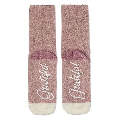 Women's Grateful Aloe Infused Crew Socks