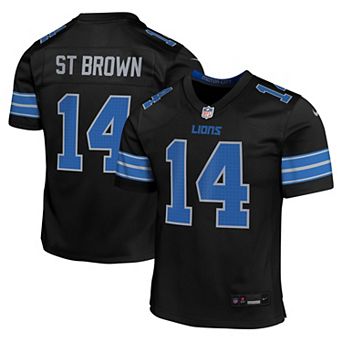 Youth Nike Amon-Ra St. Brown Black Detroit Lions Alternate Player Game Jersey