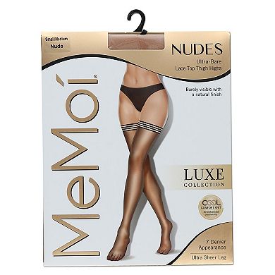 Women's Nudes Ultra Bare Lace Top Thigh Highs