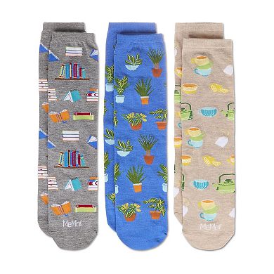 Booktrovert 3 Pack Gift Set Crew Socks