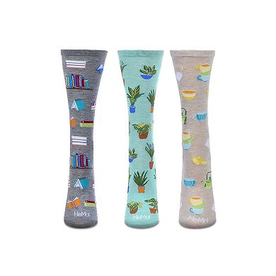 Booktrovert 3 Pack Gift Set Crew Socks