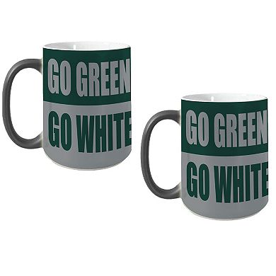Michigan State Spartans Two-Pack Reveal Mug Set