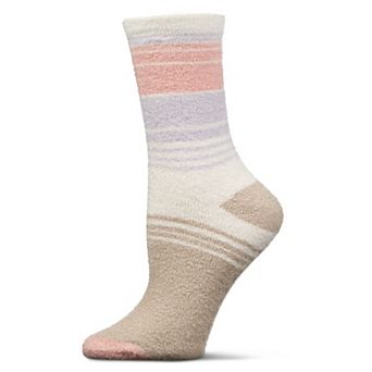 Women's Stripes Aloe Infused Crew Socks