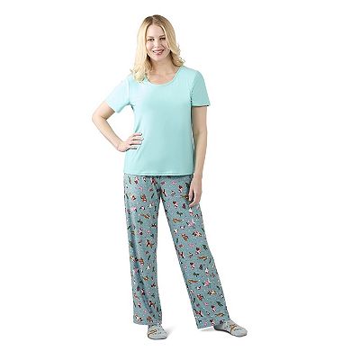 Women's Rodeo Dogs Two Piece Pj Set In A Bag