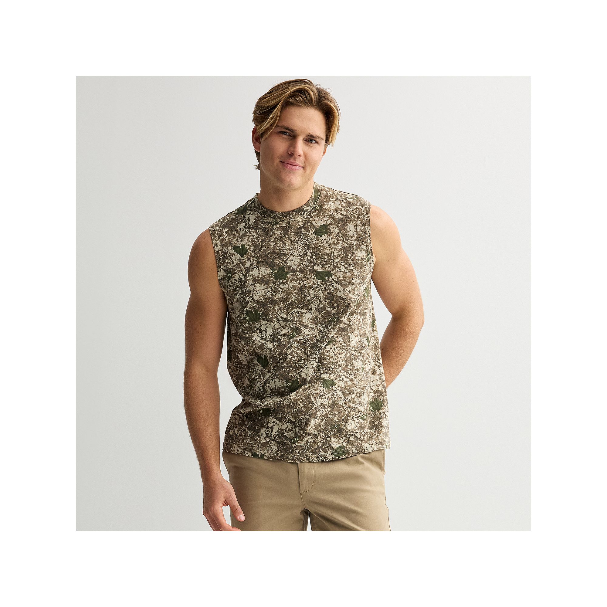 Mens Hollywood Muscle Tank Top, Size: Large, Leafy Green
