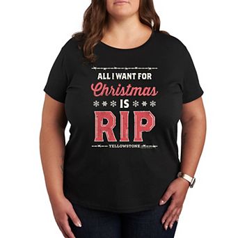 Plus Size Yellowstone Rip Wheeler Christmas Graphic Tee